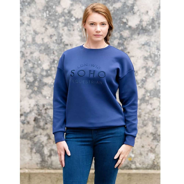 Soho Equestrian Royal Blue Crew Sweatshirt