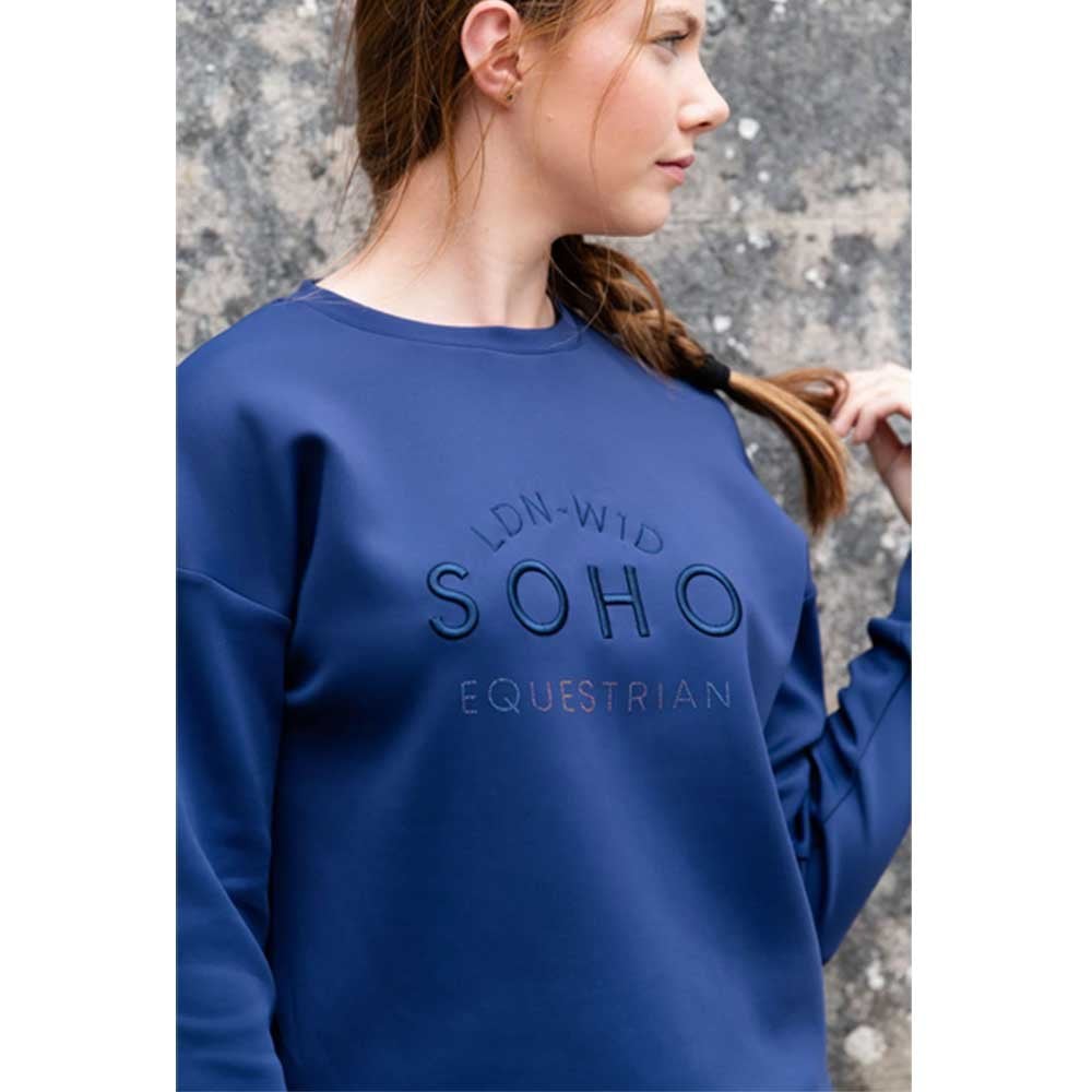 Soho Equestrian Royal Blue Crew Sweatshirt