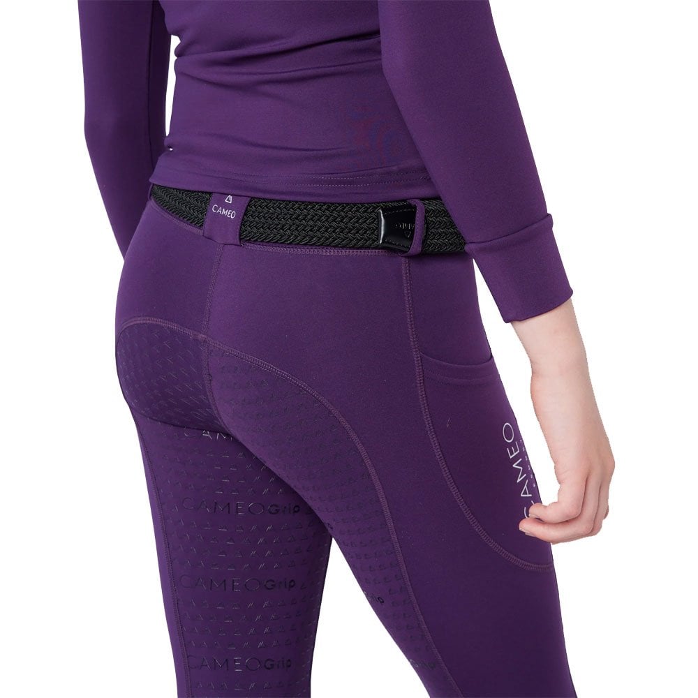 Cameo Junior EcoDry Riding Tight Purple