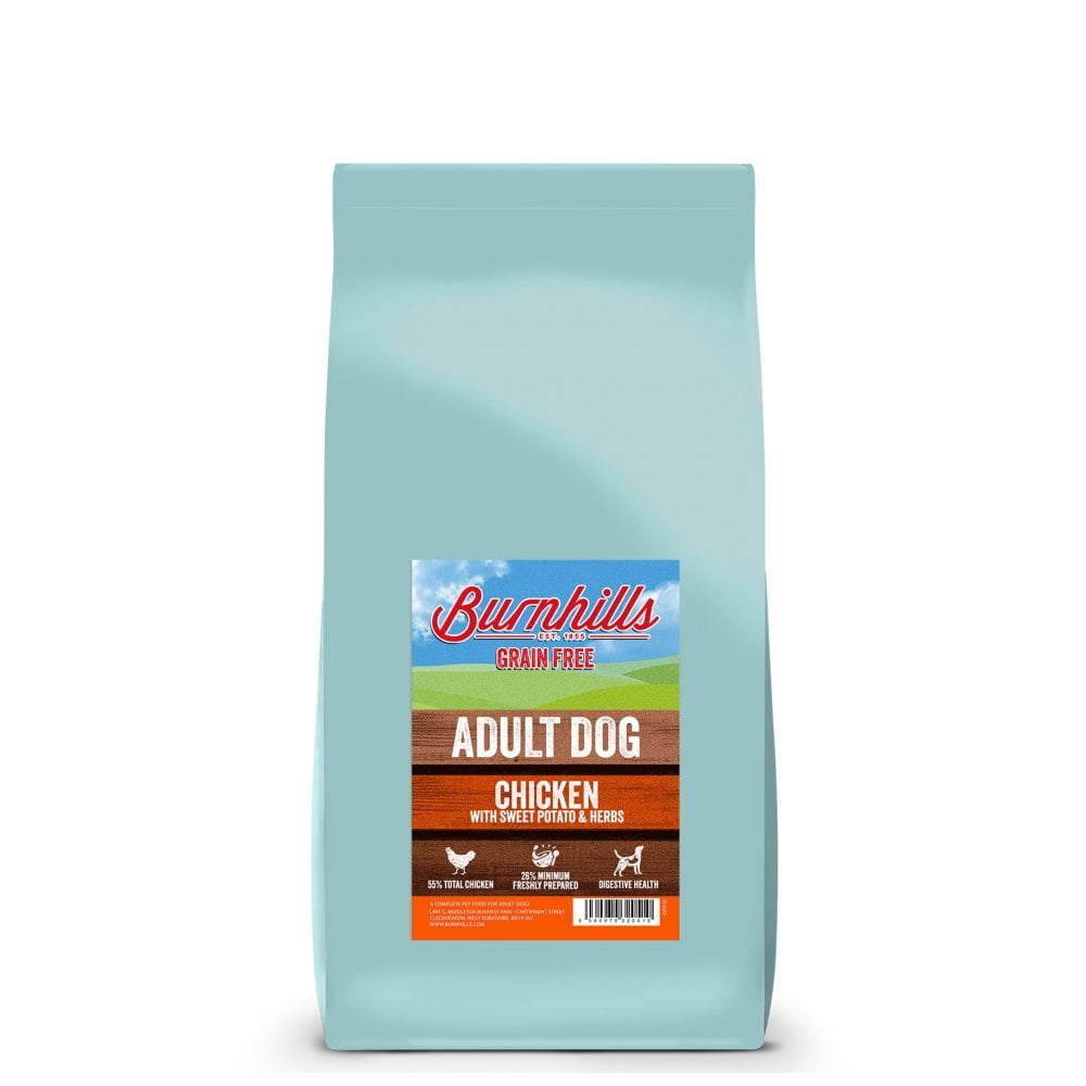 Burnhills Grain Free Chicken, Sweet Potato & Herbs Adult Dog Food