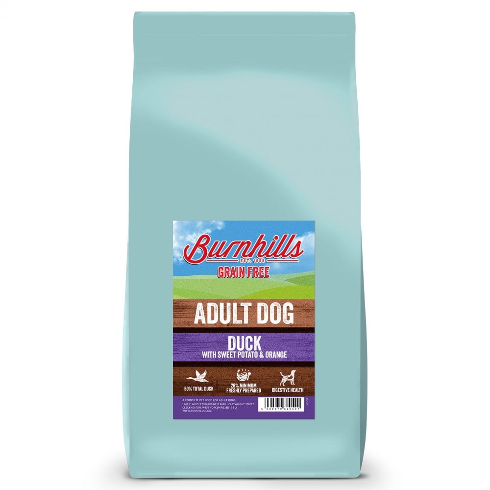 Burnhills Grain Free Duck, Sweet Potato & Orange Adult Dog Food