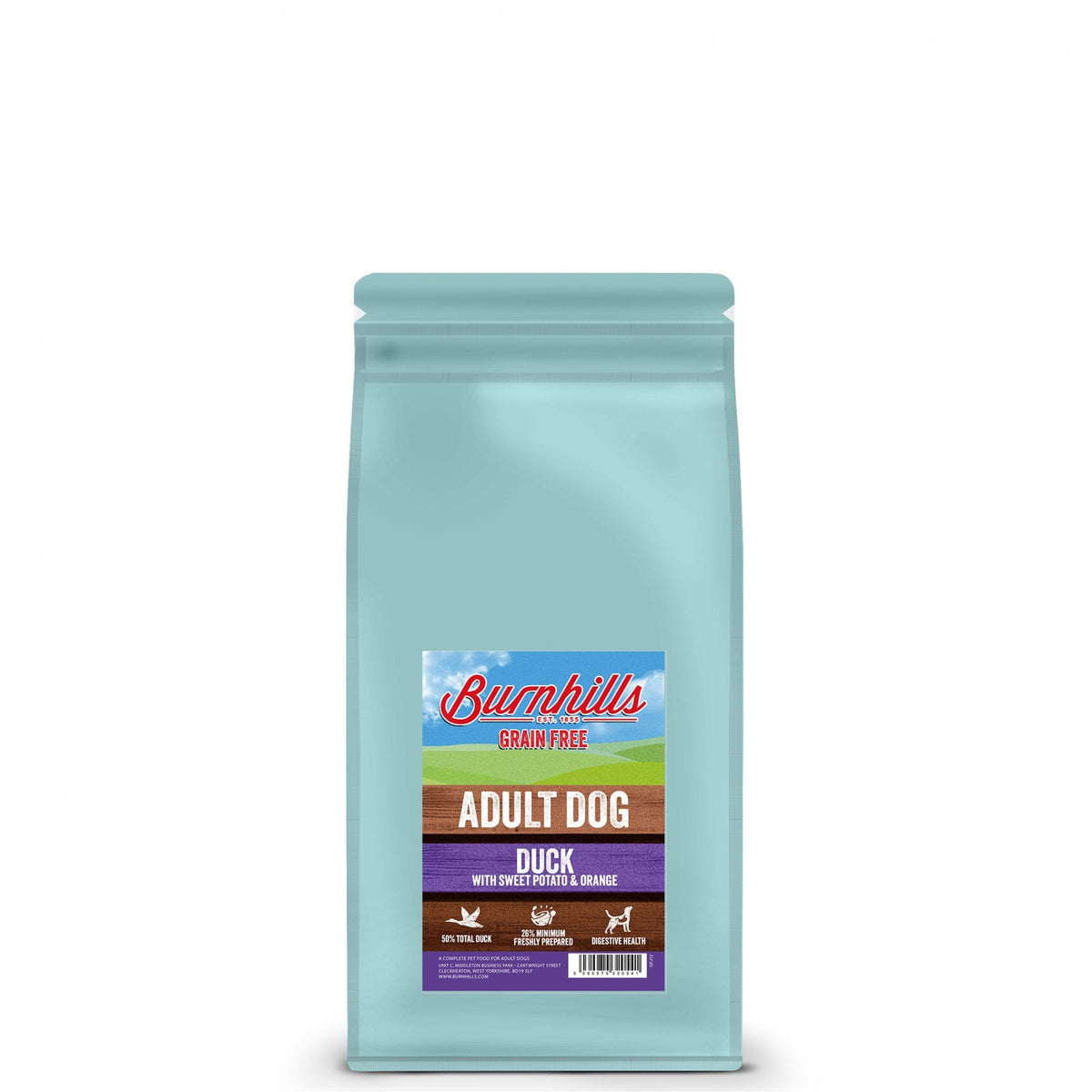 Burnhills Grain Free Duck, Sweet Potato & Orange Adult Dog Food