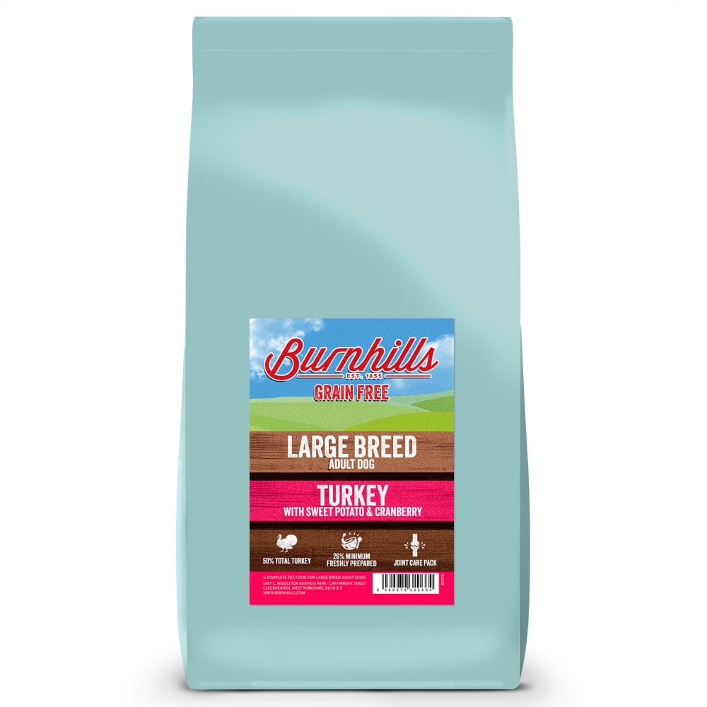 Burnhills LARGE BREED Grain Free Turkey, Sweet Potato & Cranberry