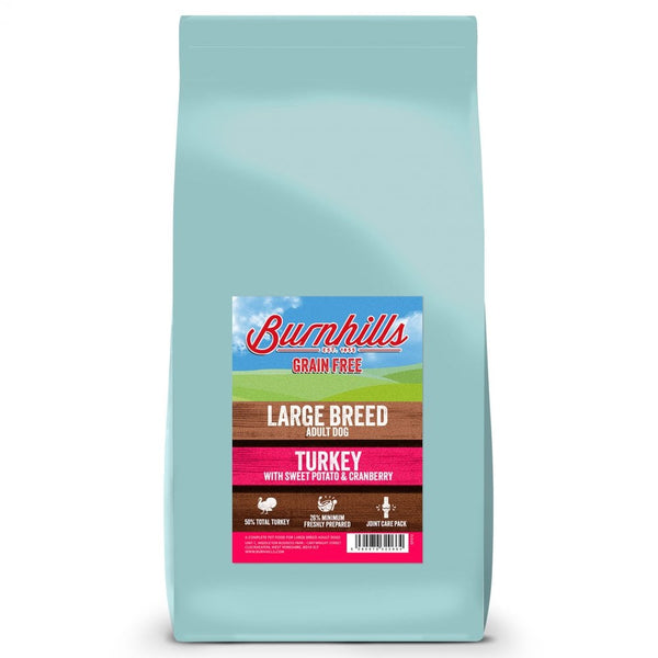 Burnhills LARGE BREED Grain Free Turkey, Sweet Potato & Cranberry