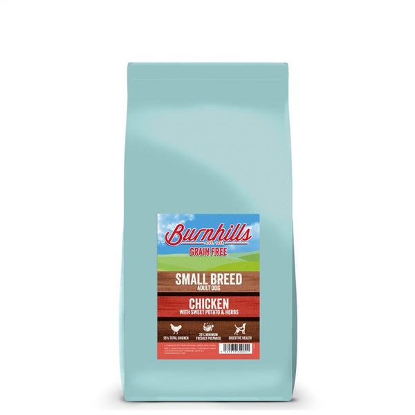 Burnhills SMALL BREED Grain Free Chicken, Sweet Potato & Herbs Adult Dog Food