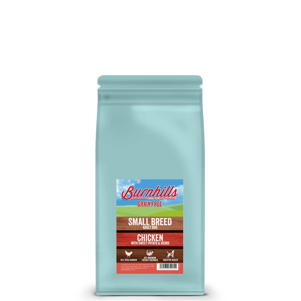Burnhills SMALL BREED Grain Free Chicken, Sweet Potato & Herbs Adult Dog Food