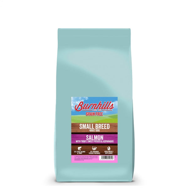 Burnhills SMALL BREED Grain Free Salmon With Trout, Sweet Potato & Asparagus Dog Food