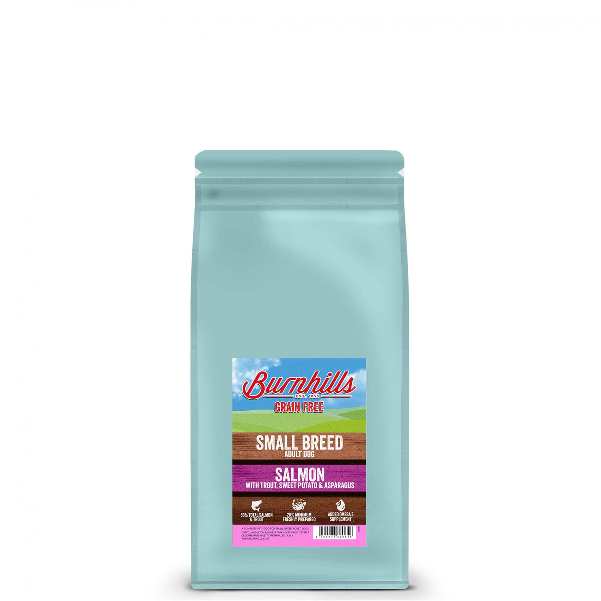 Burnhills SMALL BREED Grain Free Salmon With Trout, Sweet Potato & Asparagus Dog Food