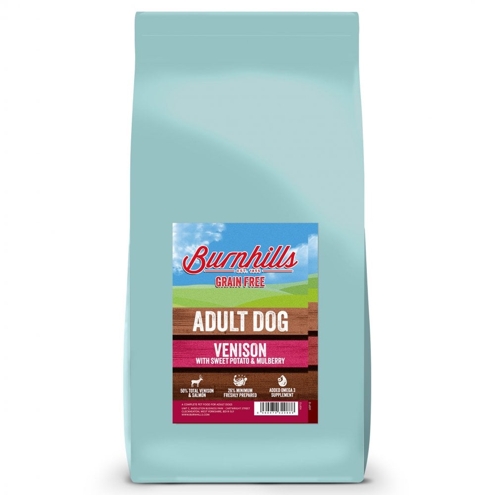 Burnhills Grain Free Venison, Sweet Potato & Mulberry Adult Dog Food