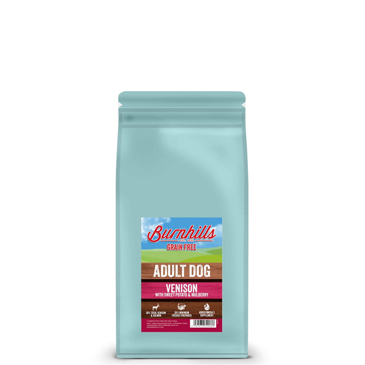 Burnhills Grain Free Venison, Sweet Potato & Mulberry Adult Dog Food