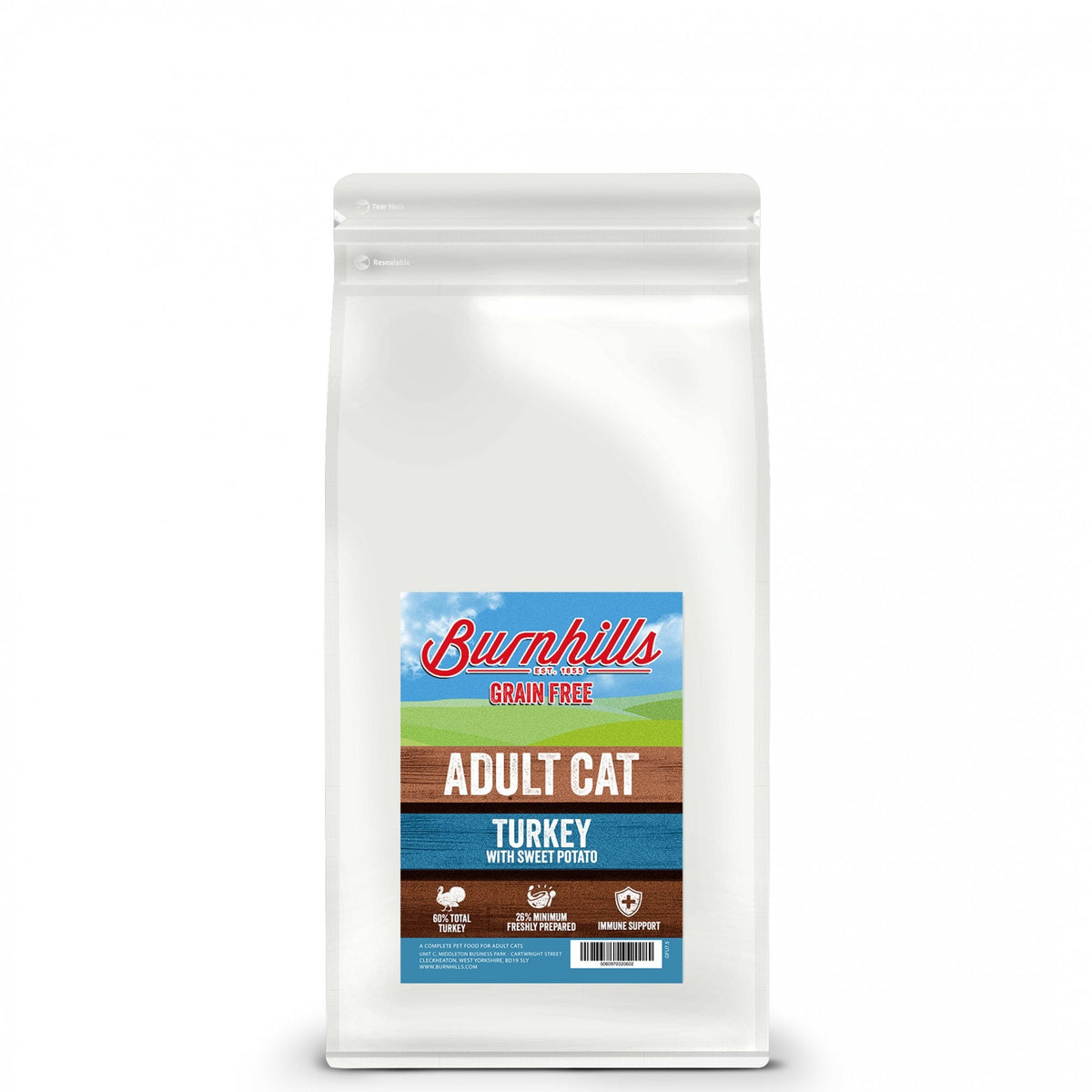 Burnhills Grain Free Freshly Prepared Turkey For Cats - Cat Food