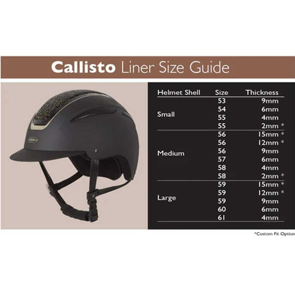 Evoke Callisto Removeable Crown Padded Helmet Liner Black