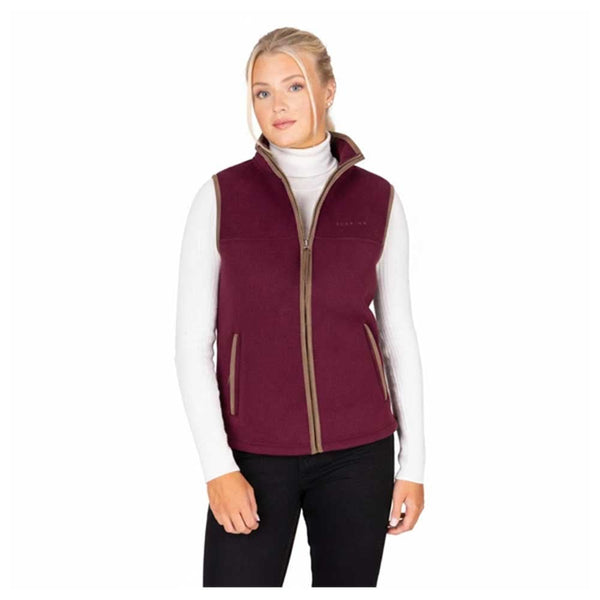 Aubrion Fleece Gilet Maroon