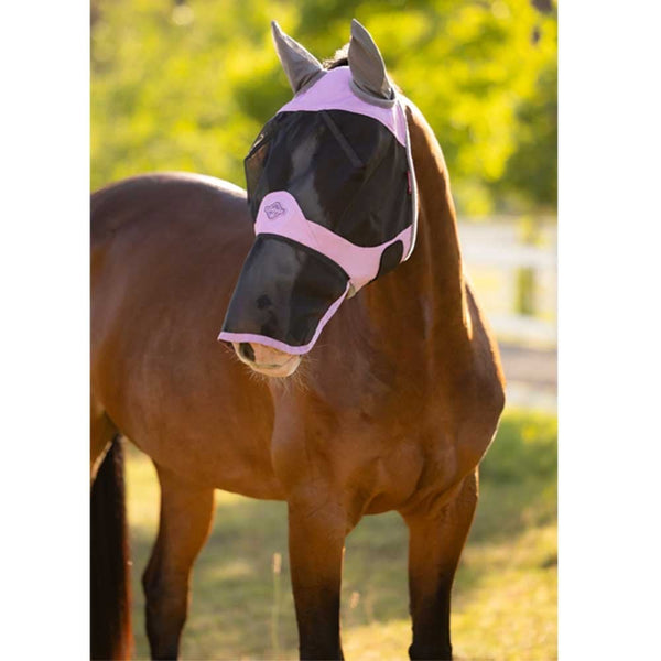 LeMieux Visor Tek Full Fly Mask Fondant