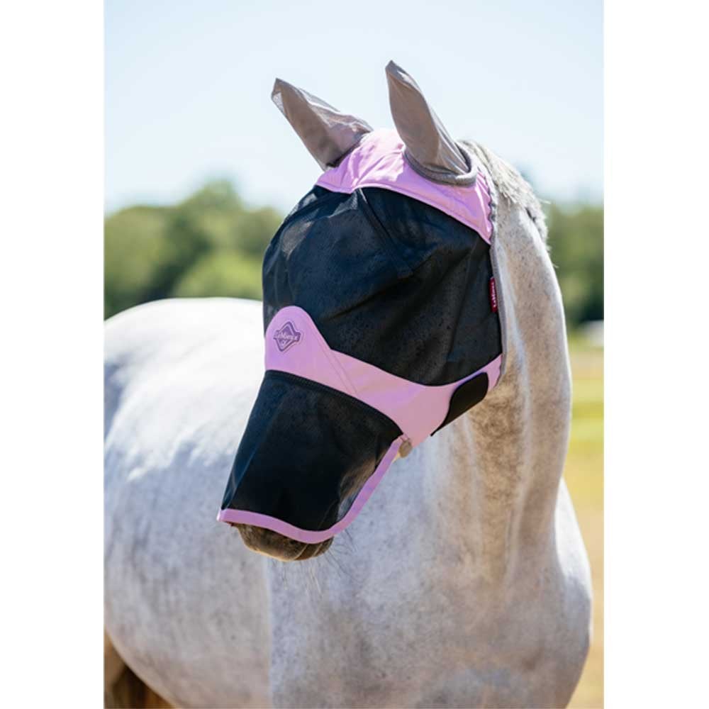 LeMieux Visor Tek Full Fly Mask Fondant