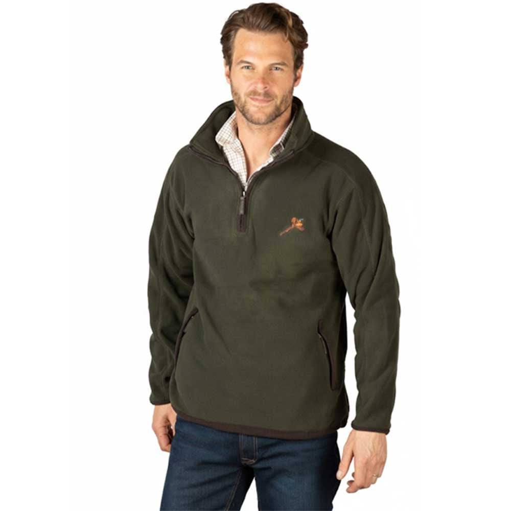 Rydale Men's Half Zip Fleece Gransmoor Olive