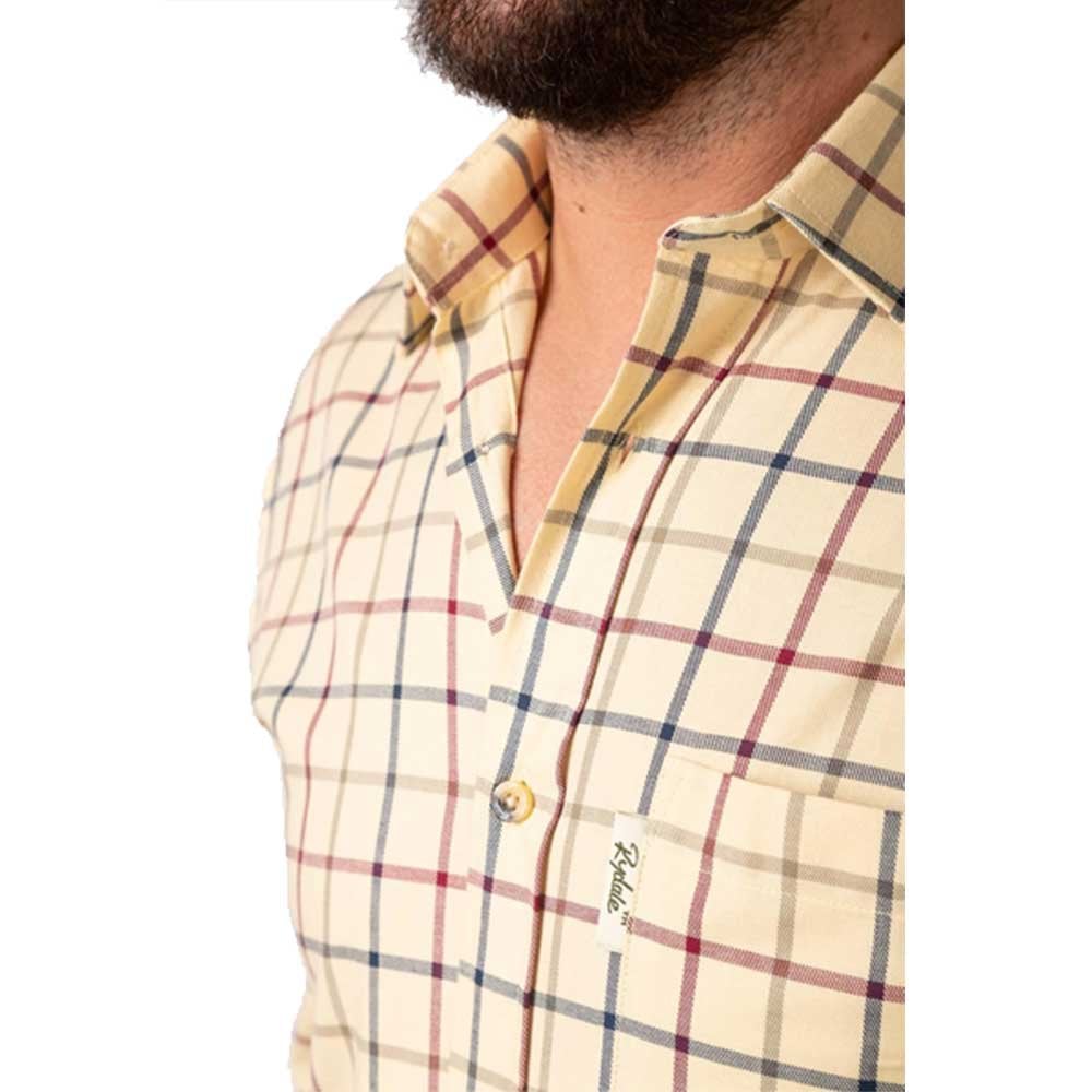 Rydale Men's Country Checked Shirt Ebberston Sand