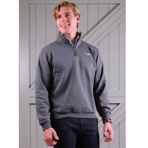 Tetbury Quarter Zip Graphite Grey