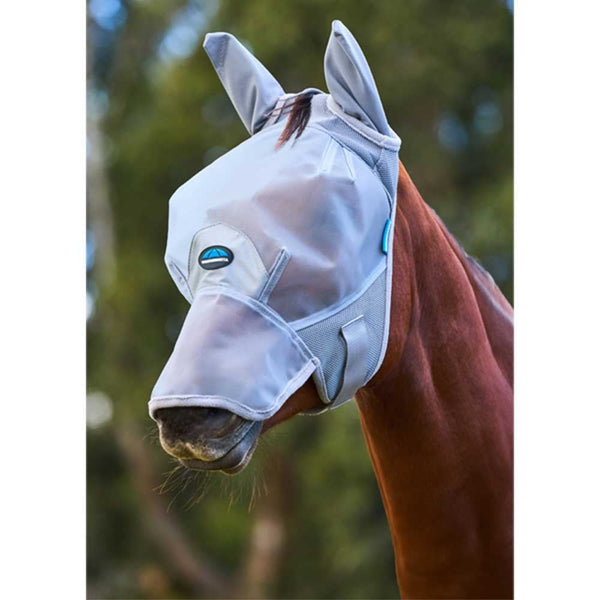Comfitec Fine Mesh Fly Mask With Ears & Nose Grey