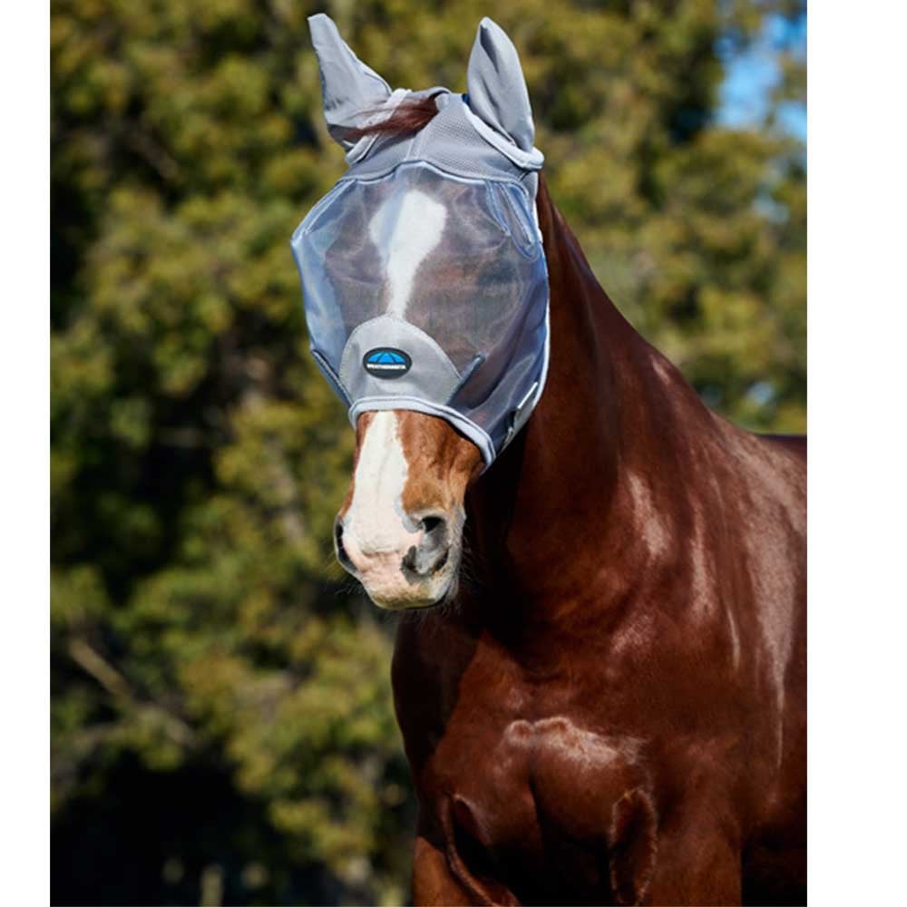 Comfitec Fine Mesh Fly Mask With Ears Grey