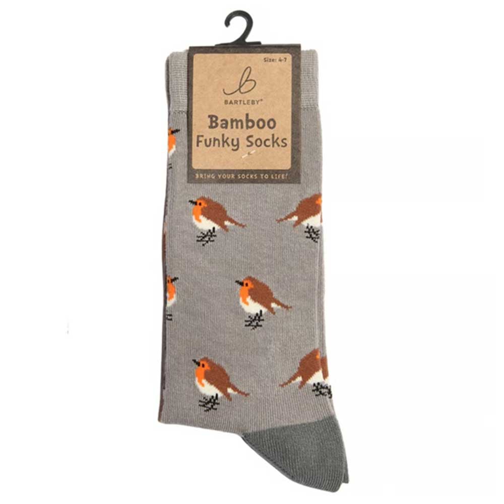Bartleby Funky Bamboo Socks Robin Size 4-7