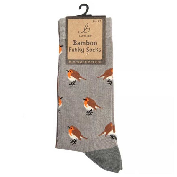 Bartleby Funky Bamboo Socks Robin Size 4-7