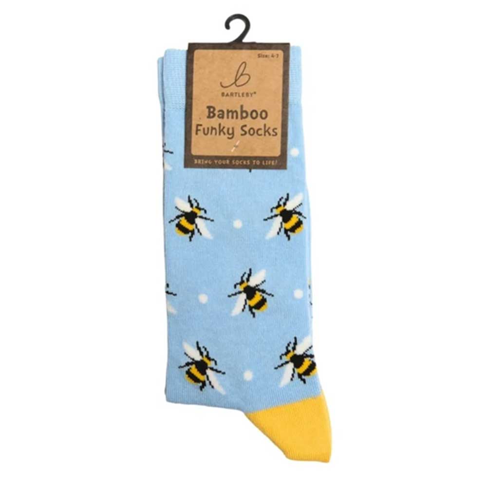 Bartleby Funky Bamboo Socks Bumble Bee Size 4-7