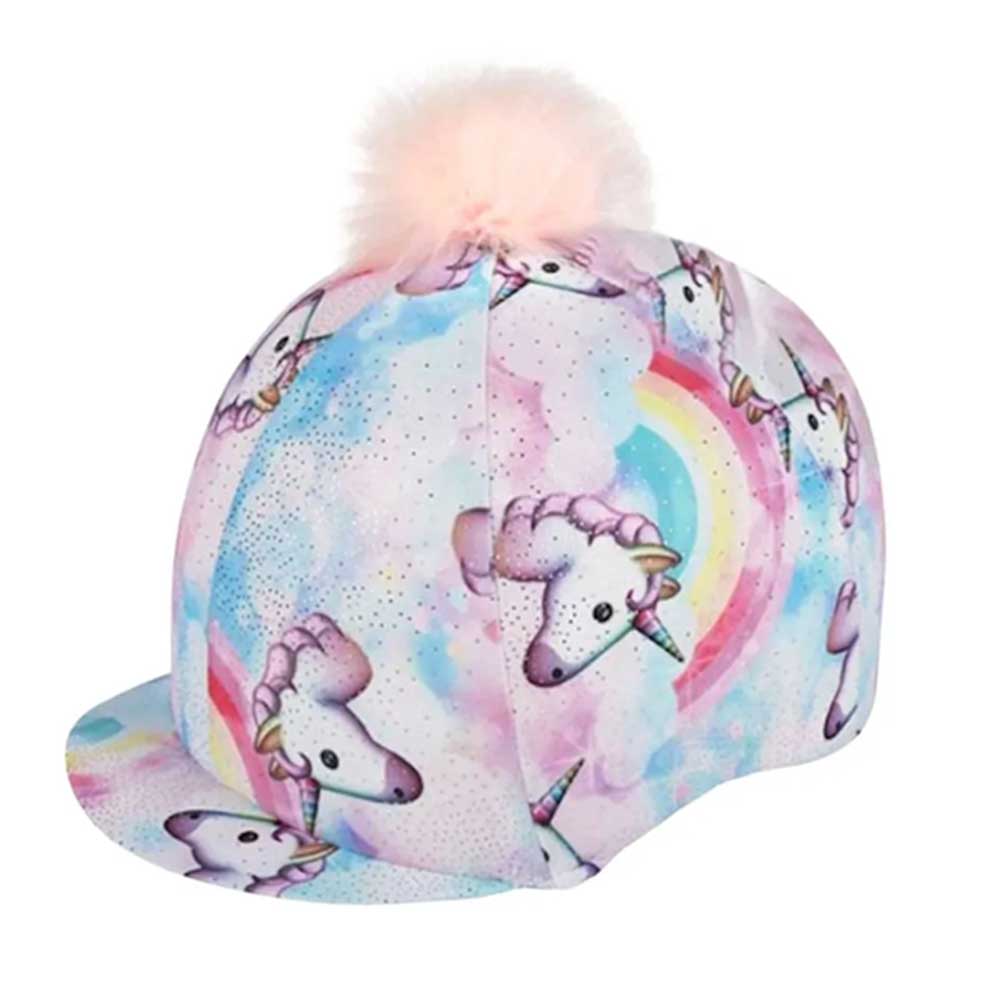 Elico Pastel Unicorn Lycra Hat Cover Pom-Pom