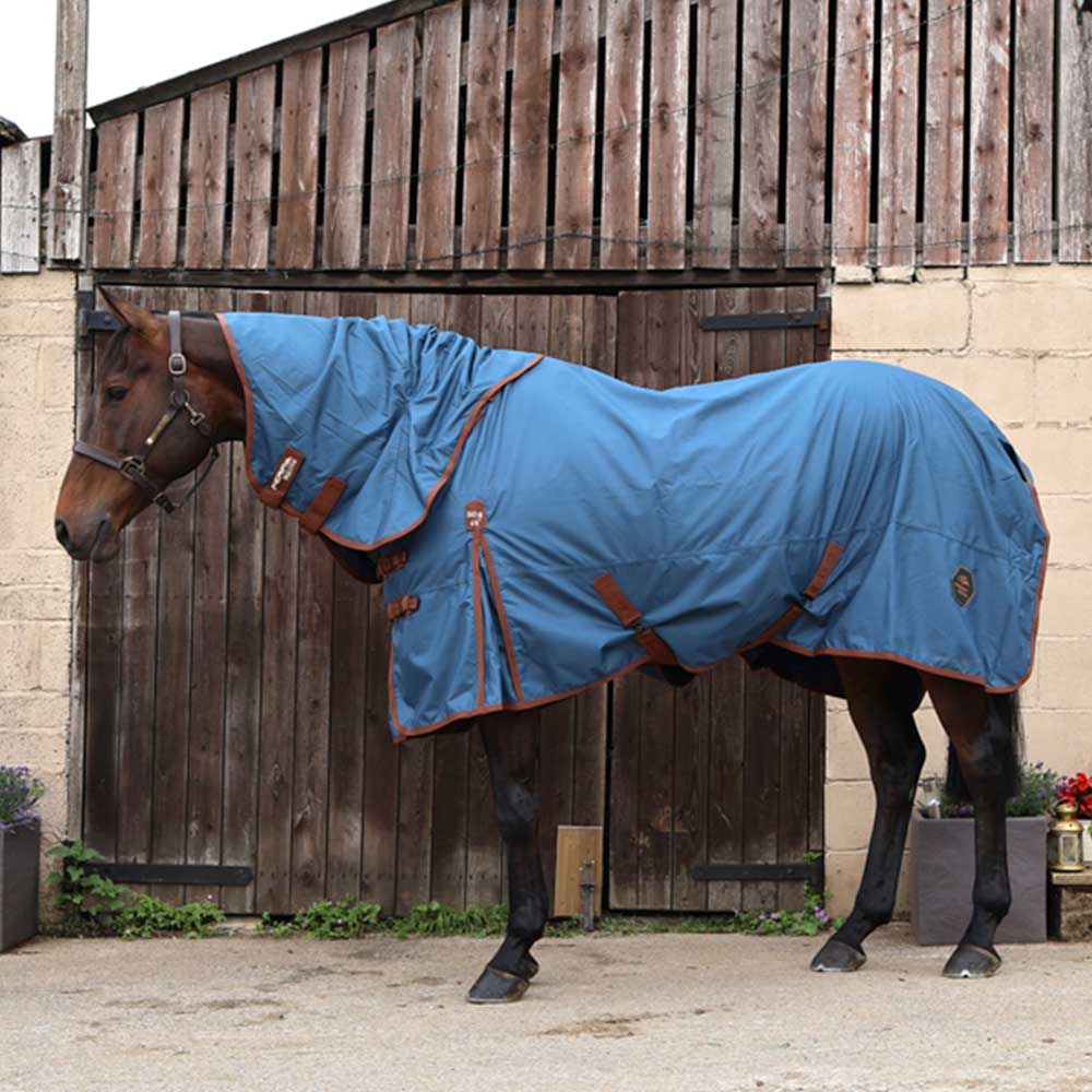Perf Equine Detachable Neck 50g Turnout Rug Deep Blue
