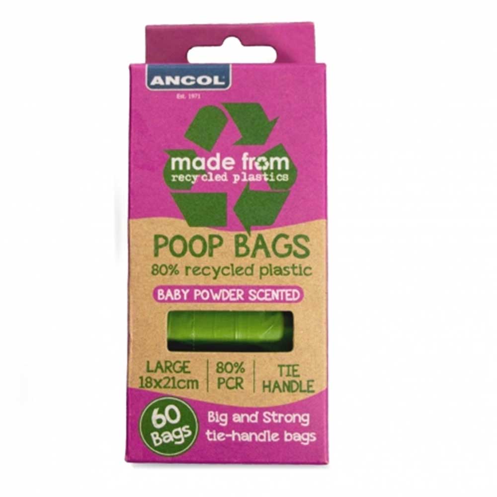Ancol 80% Recycled Scented Poop Bags Refill Pack 60PK