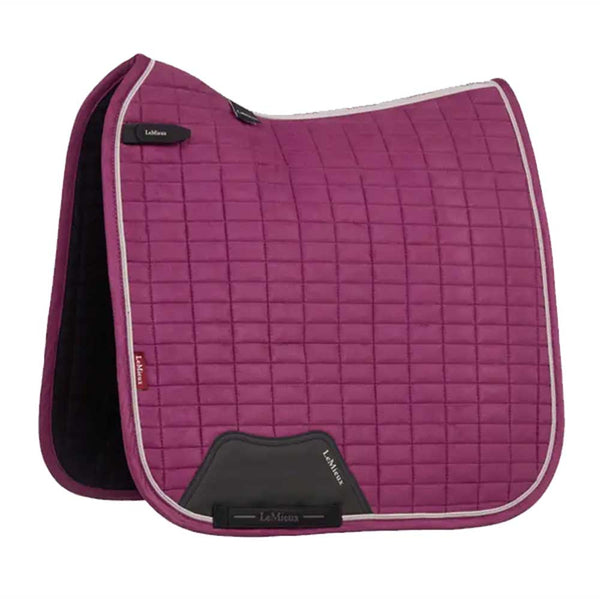 LeMieux Suede Dressage Square Blackberry Size Large