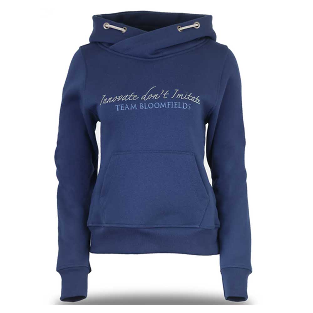 Bloomfields Kids Amelia Cross Necked Hoodie Navy & Silver Rhinestone