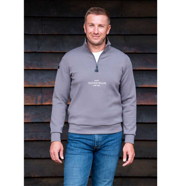 SOHO Equestrian Richmond 1/4 Zip Grey