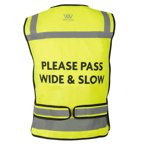 Woof Wear Hi Vis Riding Vest Junior Yellow