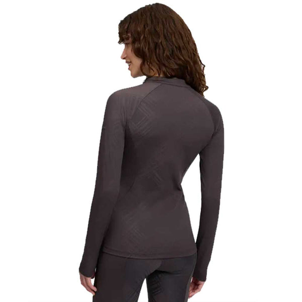 LeMieux Heritage Check Long Sleeve Base Layer Cocoa