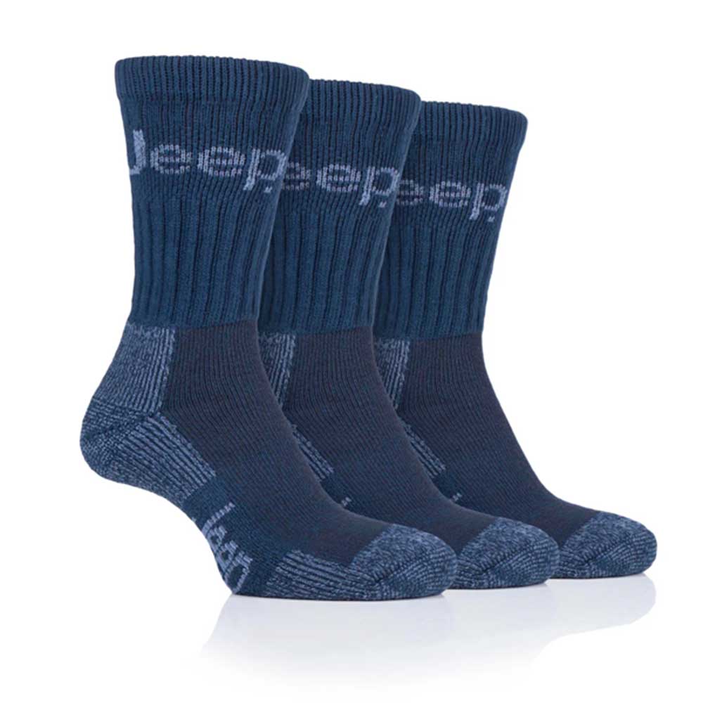 Platinum Jeep Luxury Terrain Mens Boot Sock 6-11 3 Pairs