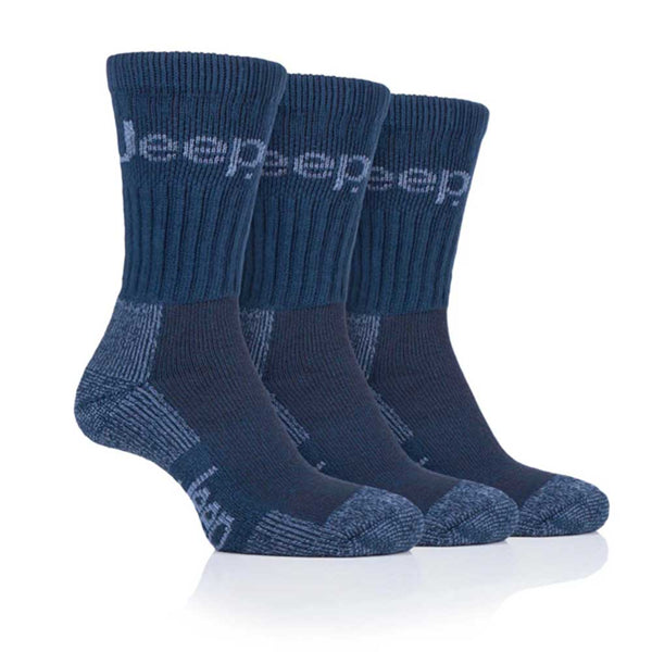 Platinum Jeep Luxury Terrain Mens Boot Sock 6-11 3 Pairs