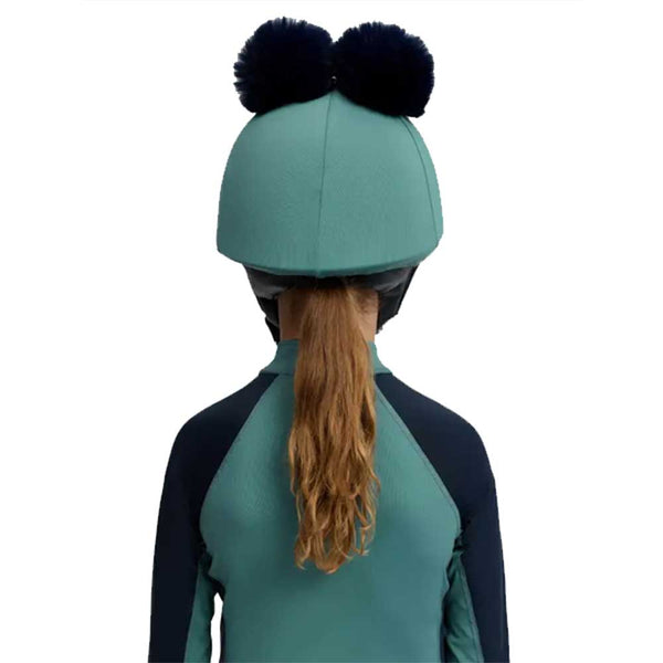 LeMieux Mini Double Pom Hat Silk Navy/Aloe