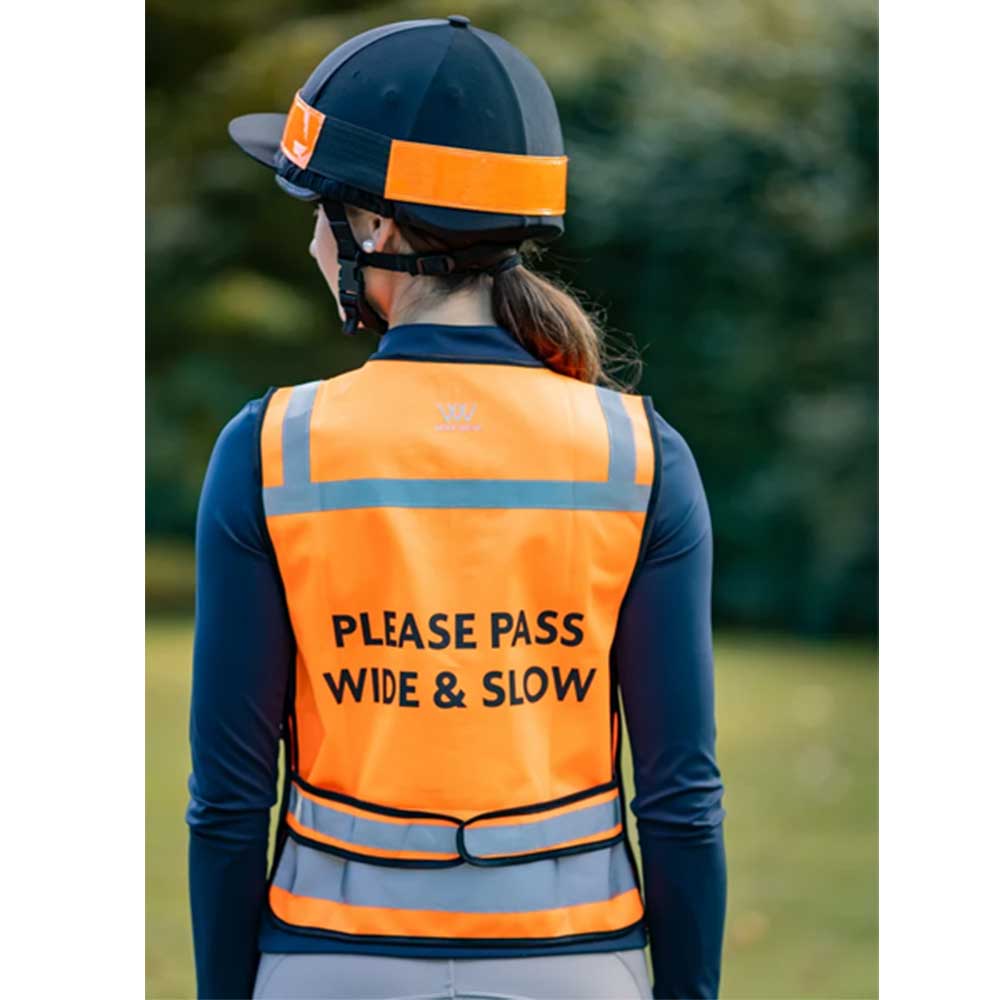 Woof Wear Hi Vis Riding Vest Adults Orange