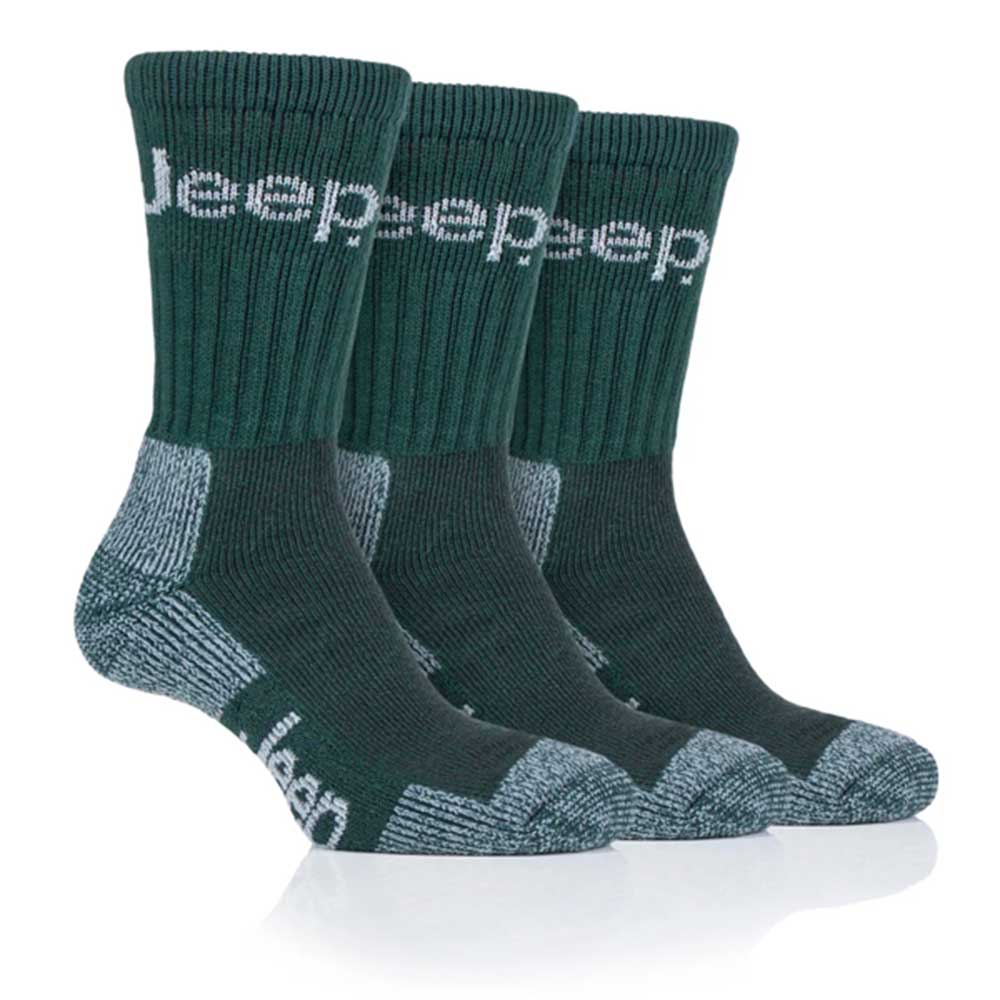 Platinum Jeep Luxury Terrain Mens Boot Sock 6-11 3 Pairs