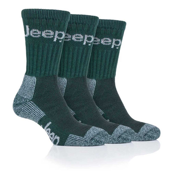 Platinum Jeep Luxury Terrain Mens Boot Sock 6-11 3 Pairs
