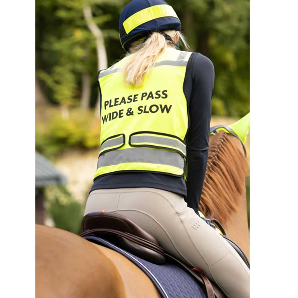 Woof Wear Hi Vis Riding Vest Adults Yellow