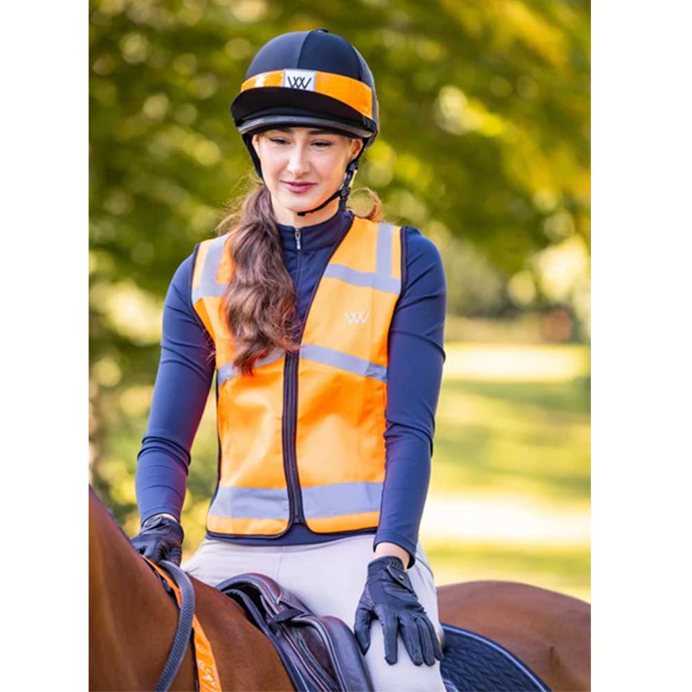 Woof Wear Hi Vis Riding Vest Adults Orange