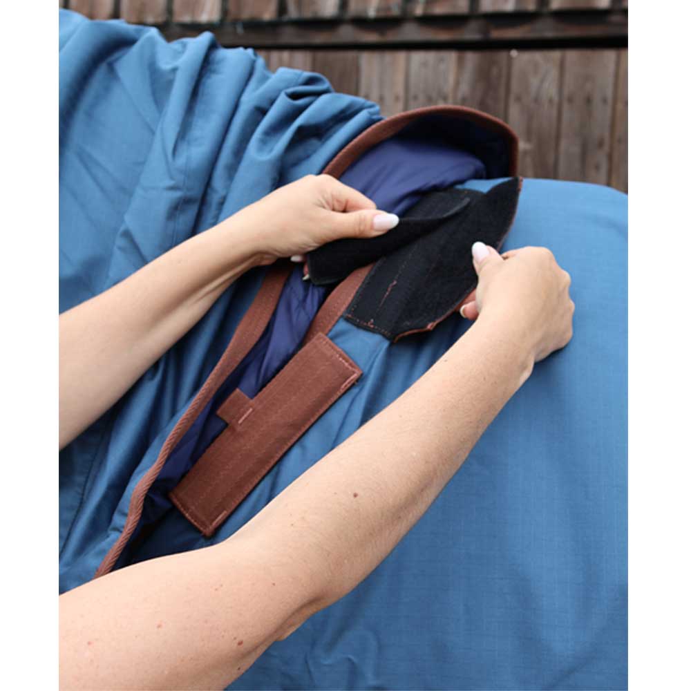 Perf Equine Detachable Neck 50g Turnout Rug Deep Blue