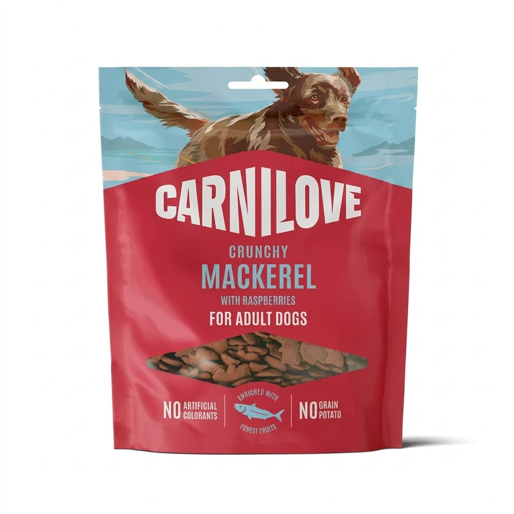 Carnilove Mackerel with Raspberries Crunchy Dog Treats 200g