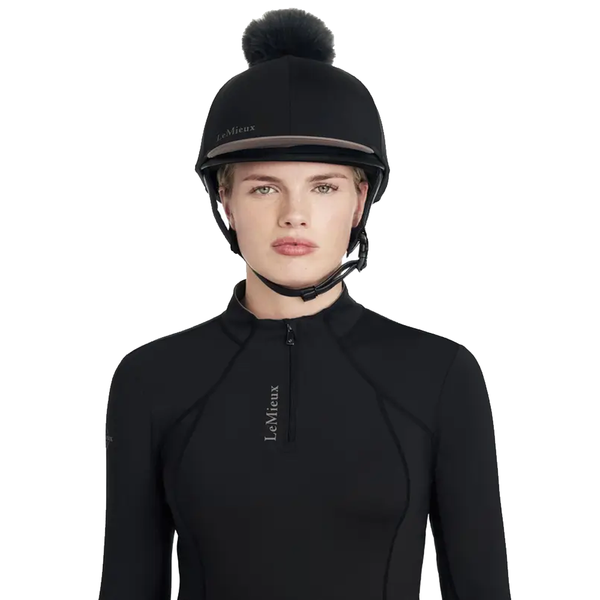 LeMieux Classique Pom Hat Silk Black