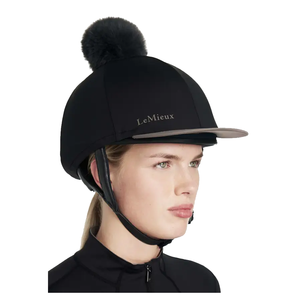 LeMieux Classique Pom Hat Silk Black