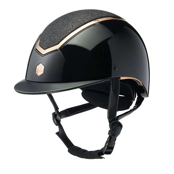 Charles Owen Kylo Helmet Black Gloss/Rose Gold