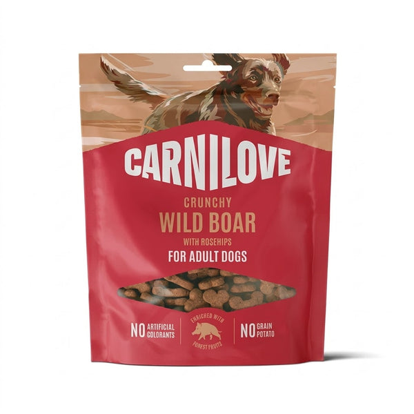 Carnilove Wild Boar with Rosehips Crunchy Dog Treats 200g