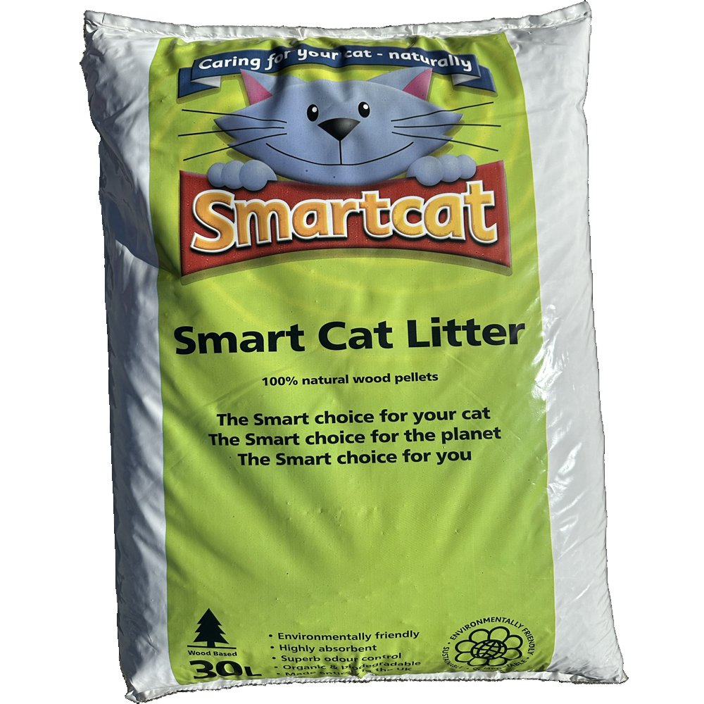 Smart Cat Premium Wood Based Cat Litter 30Ltr